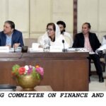 SENATOR SALEEM MANDVIWALLA, CHAIRMAN SENATE STANDING COMMITTEE ON FINANCE AND REVENUE PRESIDING OVER A MEETING OF THE COMMITTEE AT PARLIAMENT HOUSE ISLAMABAD ON JUNE 13, 2023.