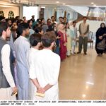 STUDENTS OF THE QAUID-I-AZAM UNIVERSITY SCHOOL OF POLITICS AND INTERNATIONAL RELATIONS ISLAMABAD VISITING SENATE MUSEUM AT PARLIAMENT HOUSE, ISLAMABAD ON JUNE 13, 2023.
