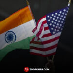 america and india flag
