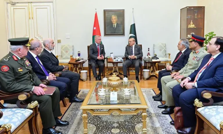 وزیراعظم شہباز شریف اور شاہ اردن کے درمیان وزیراعظم ہاؤس میں ملاقات ، مختلف شعبوں میں تعاون بڑھانے پر زور
